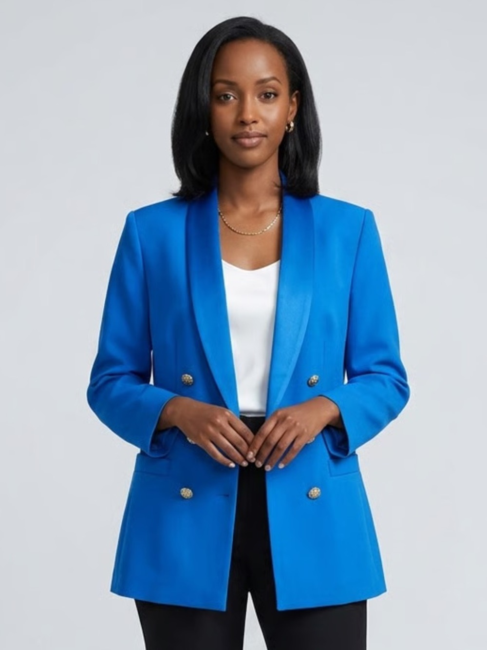 KASPER | Teal Boxy Double Breasted Blazer Jacket Sz 8P